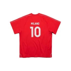 Tricou de fotbal Oversized „Roșu Alb” 777705TPVV36643