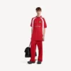 Tricou de fotbal pentru bărbați, oversized, de culoare roșie