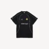 Tricou de fotbal pentru bărbați, oversized, negru