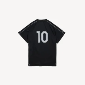 Tricou de fotbal pentru bărbați, oversized, negru