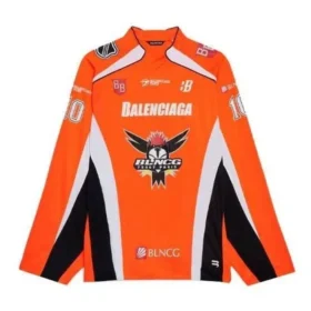 Tricou de hochei cu mâneci lungi și panouri „Orange” 657105TKV247074