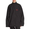 Tricou de trening cu fermoar 3B Sports Icon „Black Red” 720158TKO481000