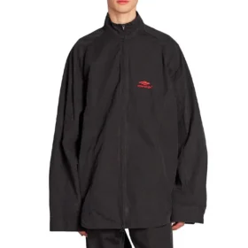 Tricou de trening cu fermoar 3B Sports Icon „Black Red” 720158TKO481000