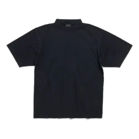 Tricou desenat manual, croială medie „Black Faded” 764235TPVU41569