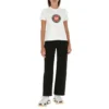 Tricou din bumbac cu imprimeu, mânecă scurtă, alb 612964TJVD69000