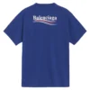 Tricou din bumbac cu logo politic BLGA-508203-TAV44-BL
