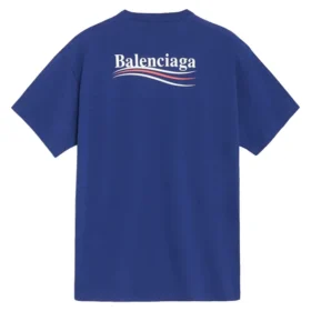 Tricou din bumbac cu logo politic BLGA-508203-TAV44-BL