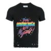 Tricou din jersey cu grafică, croială mică, cu aspect uzat „Washed Black” 612964TMVH31055