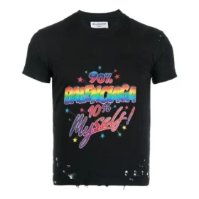 Tricou din jersey cu grafică, croială mică, cu aspect uzat „Washed Black” 612964TMVH31055
