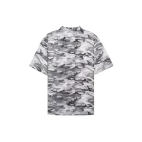 Tricou din plasă cu imprimeu camuflaj „Grey” 647651TJLC51240