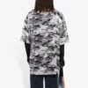 Tricou din plasă cu imprimeu camuflaj „Grey” 647651TJLC51240