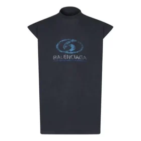 Tricou fără mâneci pentru surferi „Black Blue” 767844TPVM31412