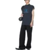 Tricou fără mâneci pentru surferi „Black Blue” 767844TPVM31412