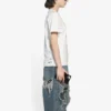 Tricou FW21 cu imprimeu logo, alb 661705TKVF19081