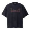 Tricou Heavy Metal, croială largă „Black Faded” 744439TOVE11055