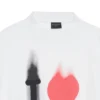 Tricou I Love, croială largă „White” 744439TOVH39081