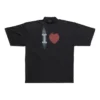 Tricou „I Love” cu croială largă „Black” 744439TOVH39034