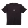 Tricou Lovey, croială largă, „Negru” 641675TQVV89034
