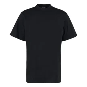Tricou lung cu tiv în spate, croială dreaptă „Black” 681045TLVH91070