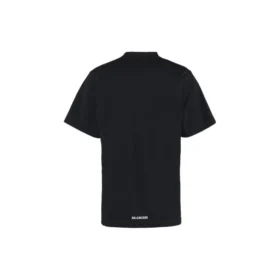Tricou lung cu tiv în spate, croială dreaptă „Black” 681045TLVH91070