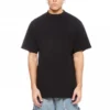 Tricou lung cu tiv în spate, croială dreaptă „Black” 681045TLVH91070
