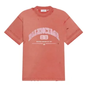 Tricou Maison Balenciaga, croială medie „Pink” 612966TLVJ16441