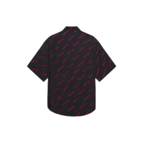 Tricou minimalist cu mânecă scurtă „Black Red” 658841TKO521076 Tricou minimalist cu mânecă scurtă „Black Red” 658841TKO521076