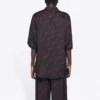 Tricou minimalist cu mânecă scurtă „Black Red” 658841TKO521076