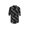 Tricou minimalist cu mânecă scurtă și logo Scribble „Black White” 681813TML131070