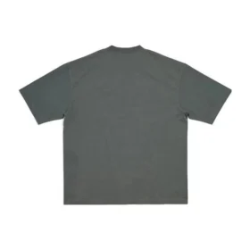 Tricou Mirror Balenciaga, croială medie, „Grey” 612966TNVR21242