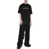 Tricou Mirror Balenciaga, croială medie „Negru” 612966TNVR21070