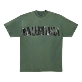 Tricou New Tape Type, croială medie „Dark Green” 739784TQVQ83004