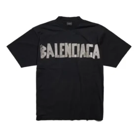 Tricou nou Tape Type „Tape”, croială medie, „Negru” 739784TQVQ81073