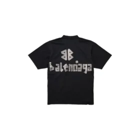 Tricou nou Tape Type „Tape”, croială medie, „Negru” 739784TQVQ81073