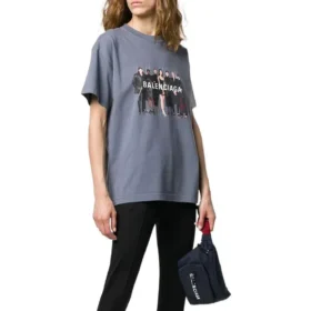 Tricou original Balenciaga „Grey” 620969TIV471404