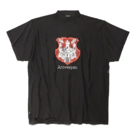 Tricou Oversized Antwerpen Inside-out „Black” 787358TQVP71083