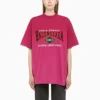 Tricou oversized B Authentic Vintage Jersey „Roz” 694576TMVA95566