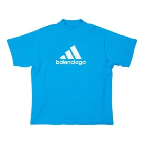 Tricou oversized Balenciaga x adidas „Blue” 731769TNVP34024