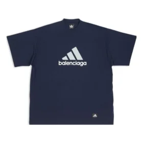 Tricou oversized Balenciaga x adidas „Navy” 731769TNVA64356