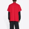 Tricou oversized Balenciaga x adidas „Red” 712398TNVA66278