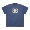 Tricou oversized Crypto „Albastru” 739028TOVU64108