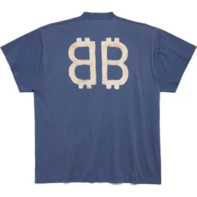 Tricou oversized Crypto „Albastru” 739028TOVU64108
