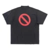 Tricou oversized cu interiorul la exterior din seria Bfrnd „Black Faded” 787358TQVG81083
