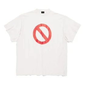 Tricou oversized cu interiorul la exterior din seria Bfrnd „Off White” 787358TQVG89016