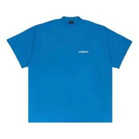 Tricou oversized cu text tăiat „Blue” 712398TMVJ64024