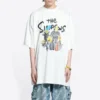 Tricou oversized din bumbac Balenciaga x THE SIMPSONS „Alb” 676589TLVG70901