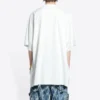 Tricou oversized din bumbac Balenciaga x THE SIMPSONS „Alb” 676589TLVG70901