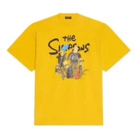 Tricou oversized din bumbac Balenciaga x THE SIMPSONS „Yellow” 676589TLVG77200