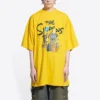 Tricou oversized din bumbac Balenciaga x THE SIMPSONS „Yellow” 676589TLVG77200