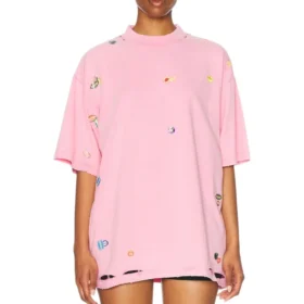 Tricou oversized „Faded Dirty Pink” 787349TRVS49568